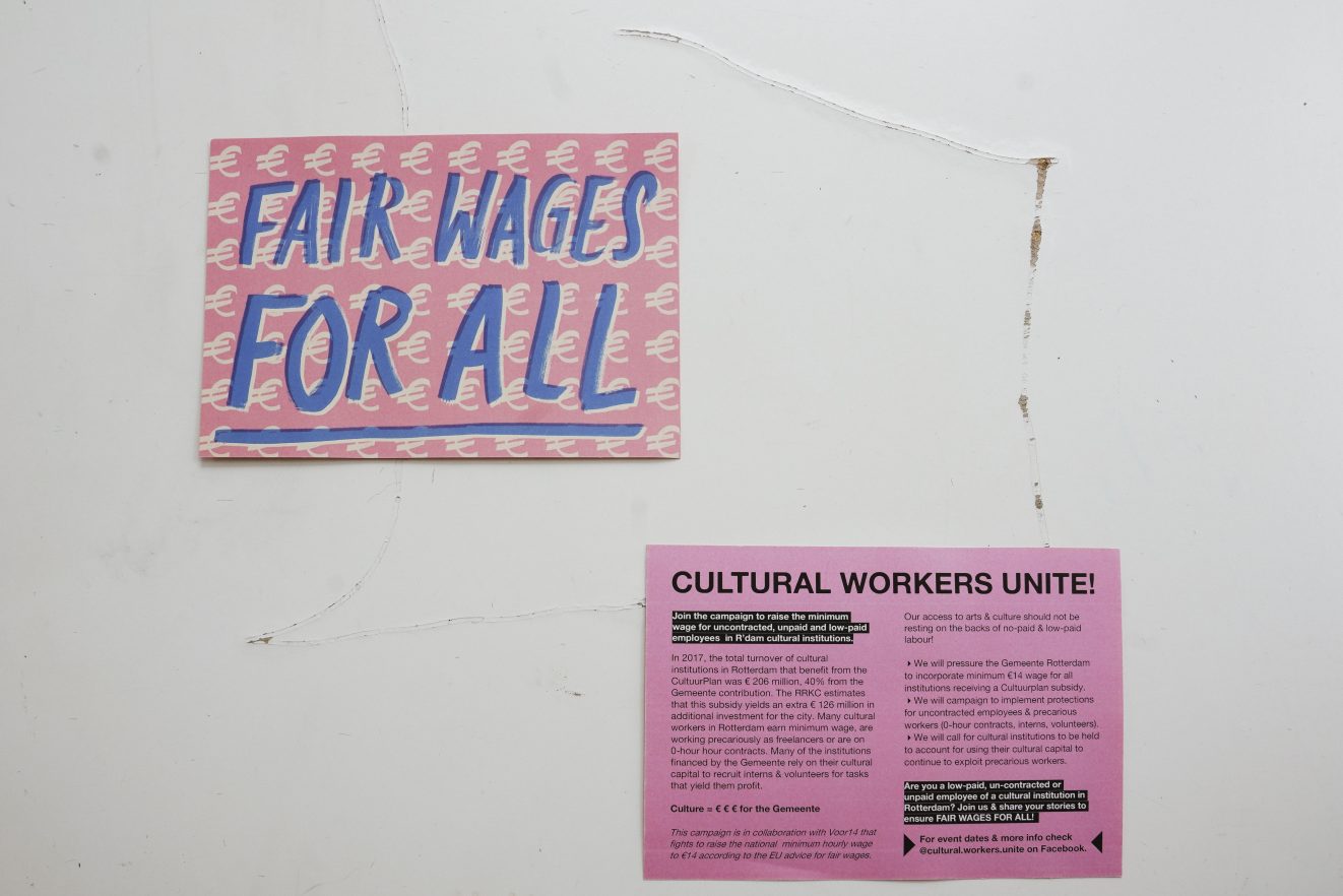 Cultural Workers Unite door Liza Wolters voor Fair Practice Code